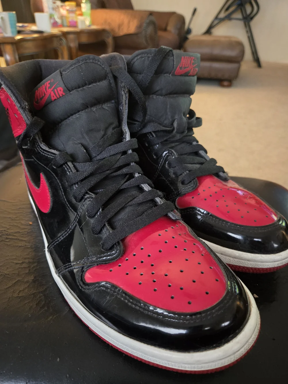 RARE O.G Jordan High-Top Sneakers in Red and Black
